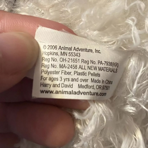 16” Harry & David Animal Adventure Cow Plush Stuffed Animal Black White 2006 Toy - Picture 4 of 4